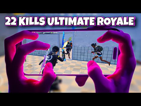 22 Kills In Ultimate Royale With HANDCAM PUBG Mobile 