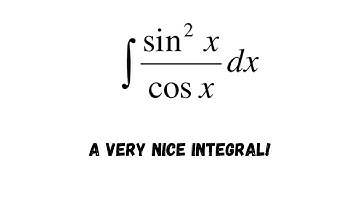 Integration Of (sin^2x)/cosx