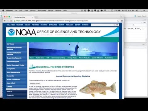 Web scraping NOAA's commercial landings data with RSelenium