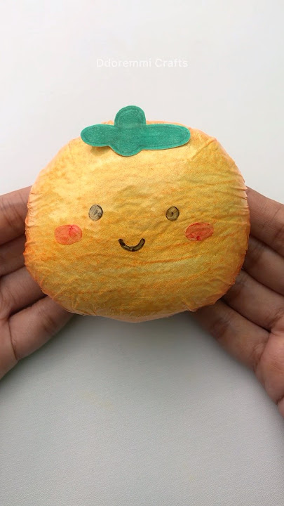 How to make a tissue paper squishy #papercraft #gift #squishy #satisfying #diy
