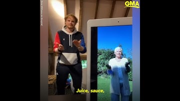Dame Judi Dench busts a move with her grandson for an epic TikTok dance challenge l GMA Digital
