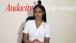 "How Audacity Changed My Life: Stop Playing Small & Start Winning"