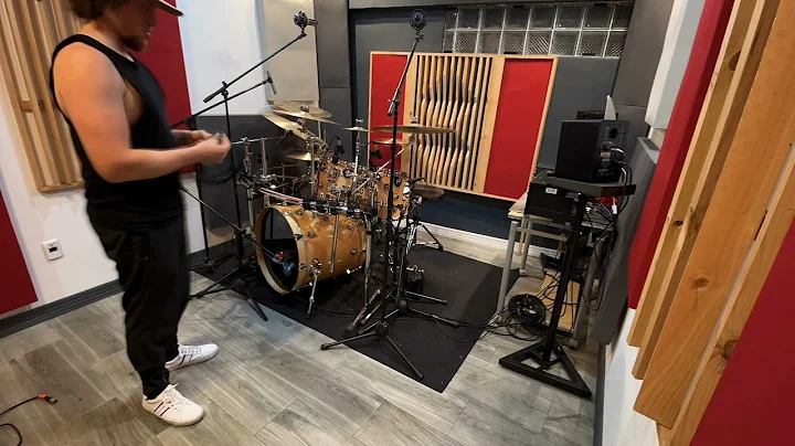 New DW Performance Series Drum Kit Studio Set Up Time Lapse - Horacio Paris