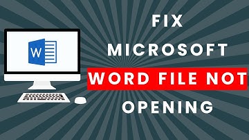 How to Fix Microsoft Word File not Opening (Simple and Easy)