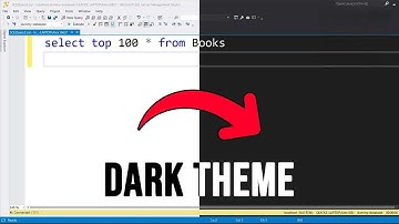 How to Enable Dark Theme in SQL Management Studio | MySQL Workbench |  SQL Management Studio