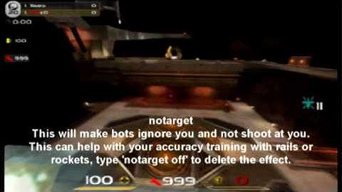 Quake Cheats (playing around with the console in-game)