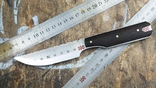 딱 21cm 짜리 칼 만들기 /  Making a Knife from Stainless Steel Ruler