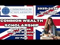 How to Apply for Commonwealth Shared Scholarship 2025-26 | Fully Funded Master’s in UK Full Process