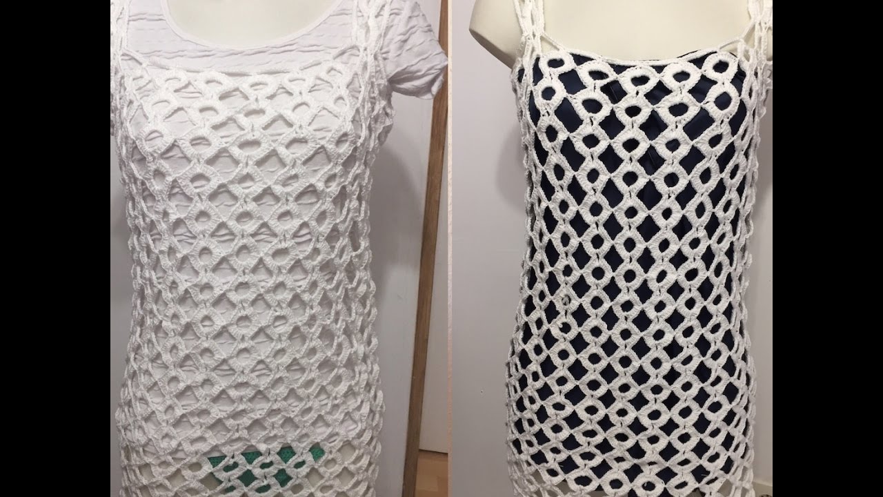 Tuto Robe Sorti De Plage Top Au Crochet Spécial Gaucher
