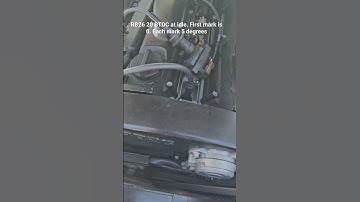 Using an extension lead on RB26 to set ignition timing.   20 BTDC at idle #rb26 #toprankimporters