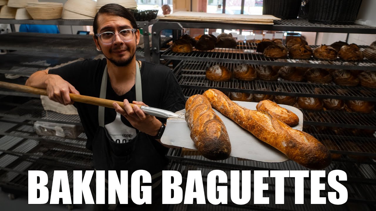 Learning to Bake Sourdough Baguettes - YouTube