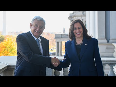 Reunión con la vicepresidenta de Estados Unidos, Kamala Harris, desde Washington D.C.