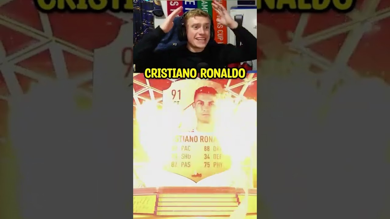 I got RONALDO in an 85+ pack on FIFA 22.. 