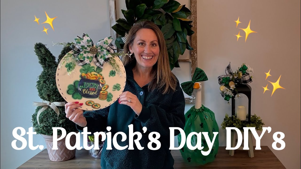 ST. PATRICK’S DAY CRAFT 🌈🍀 Dollar Tree Craft | Dollar Tree DIY’s | Meet Lucy Goosey 🪿🍀