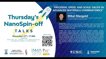 “Thursday´s NanoSpin-off Talks” ATLANT 3D, Mike Mangold - 27/11/2025