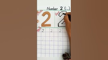 ✏️ Learn to Trace & Write the Number 2! #Shorts