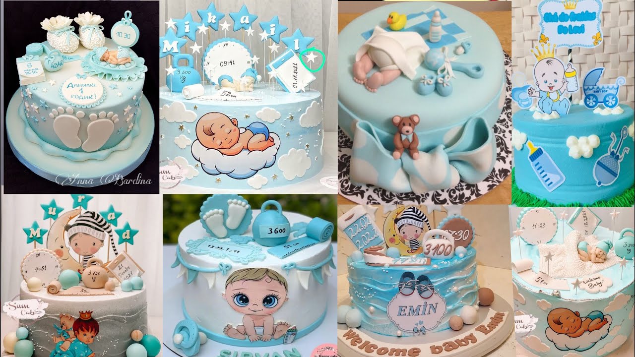Top baby boy welcome cake design ideas/latest baby shower cake ideas 2022/cake design images
