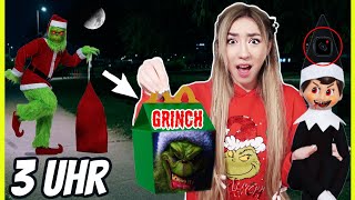 öffne niemals Grinch weihnachten Happy Meal 3 Uhr nachts (elf on the shelf mit Überwachungskamera)