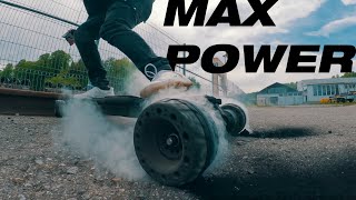 Insane Electric Skateboard at MAX POWER  ONSRA BLACK Carve 3 PRO