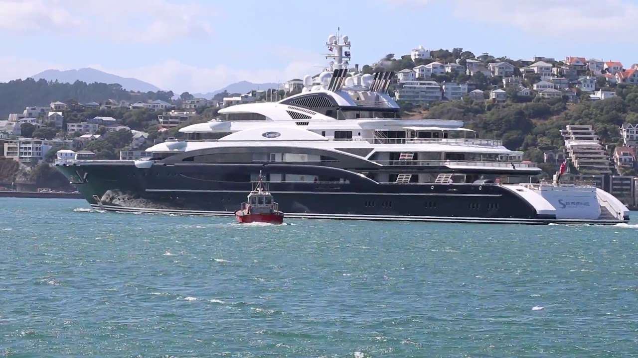 superyacht in wellington