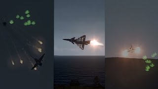 Tunguska firing at Fighter Jet - Anti Air Tank -Military Simulation - ArmA 3 #Shorts