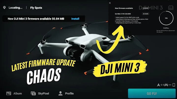 Dji Mini 3 - Update Your Firmware To Fix Issues In The Fly App 1.9.9