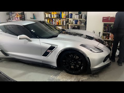RODE IN MY POPS PROCHARGED C7 CORVETTE FOR THE 1ST TIME