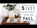 INTERIOR DESIGN | TOP 5 Best Home Decor Ideas to Decorate your Rented Apartment for Fall