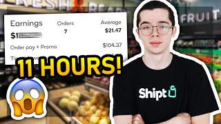 I DID SHIPT FOR 11 HOURS!  How Much did we make?