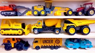 Excavator, Motor Grader, Tractor, Bulldozer, Dump Truck, Wheel Loader, Roller, Cement Truck, Train