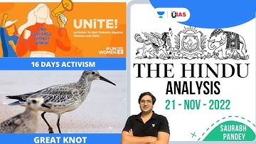 The Hindu Newspaper Editorial Analysis | 21st November 2022 | Saurabh Pandey