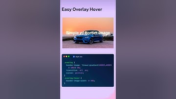 Easy overlay hover(simple border image)by using CSS #cssforbeginner #programming #codeforborderimage