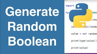 Generate A Random Boolean | Python Example