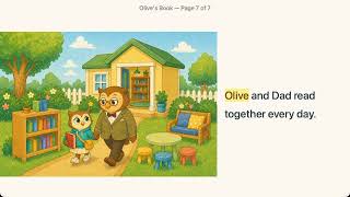 Olive's Book | Level K Reading | Finn Learns