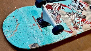 WE SOAKED A POWELL PERALTA FLIGHT DECK IN NAIL POLISH REMOVER