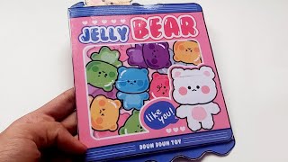 Jelly bear squishy book❤/diy squishy book?