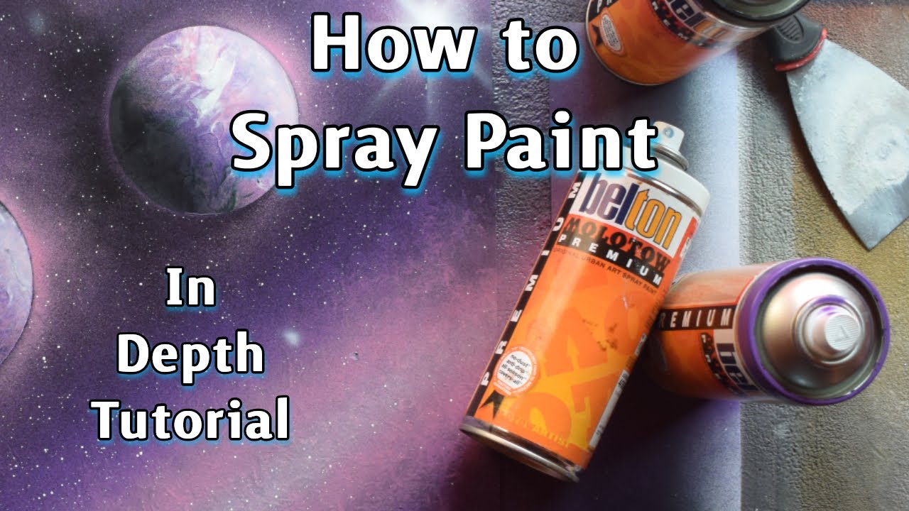BEGINNERS Spray Paint Art Tutorial - Episode 19 (Canvas) 