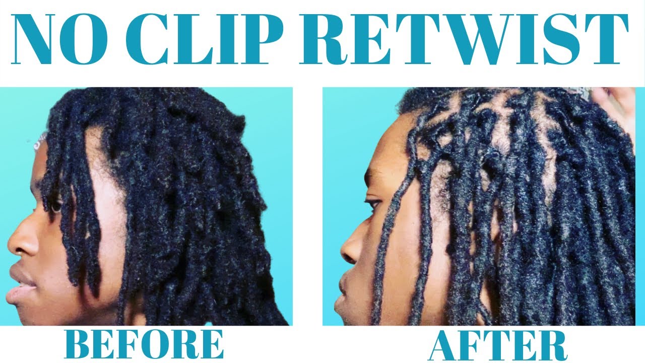 This is one alternative to retwist w/o using clips. 11 Months Loc'd , locs