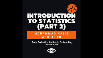 Introduction to Statistics - Part 2 | Sampling techniques