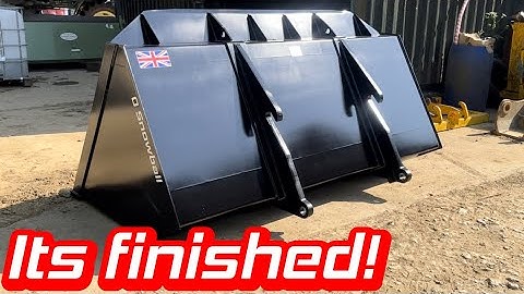 Making a JCB loading shovel bucket from scratch. Part 2