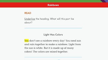 HMH ED Read Aloud | Rainbows - 1st grade