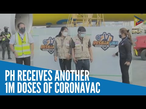 PH receives another 1M doses of CoronaVac