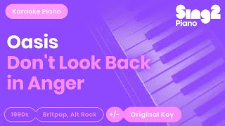 Oasis - Don't Look Back In Anger (Piano Karaoke)