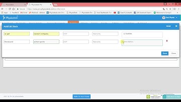 How to add Inventory to manage stocks at clinic in Physiodesk Software