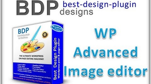 Best Design Plugin for Wordpress - Image Editor