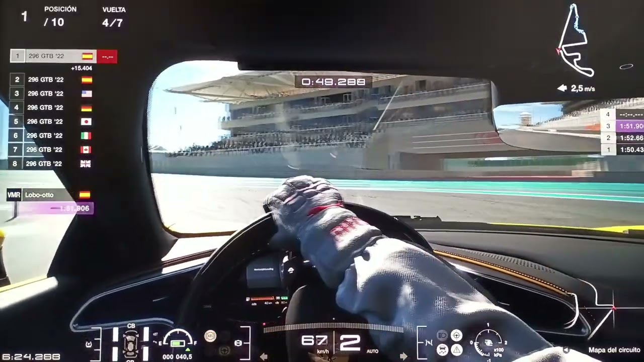 GT7️⃣🏁Ⓜ️ono🐎Yas Marina⚓️Ferrari 296 GT🅱️🌟🇮🇹