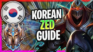 WHEN A KOREAN CHALLENGER PLAYS ZED MID | CHALLENGER ZED GUIDE