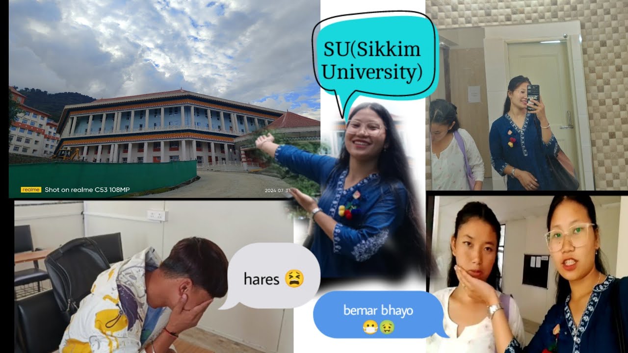 First day of Sikkim University 🏬 Yangang south Sikkim📍/(laoti bemar bhayo) LIMBUNIIKTEE VLOGS