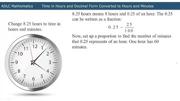 ADLC - Senior High Math: Converting Hours