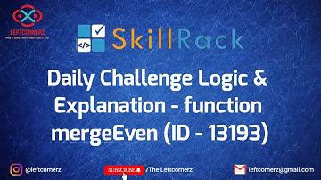 function mergeEven (06-05-2021) | skillrack daily challenge